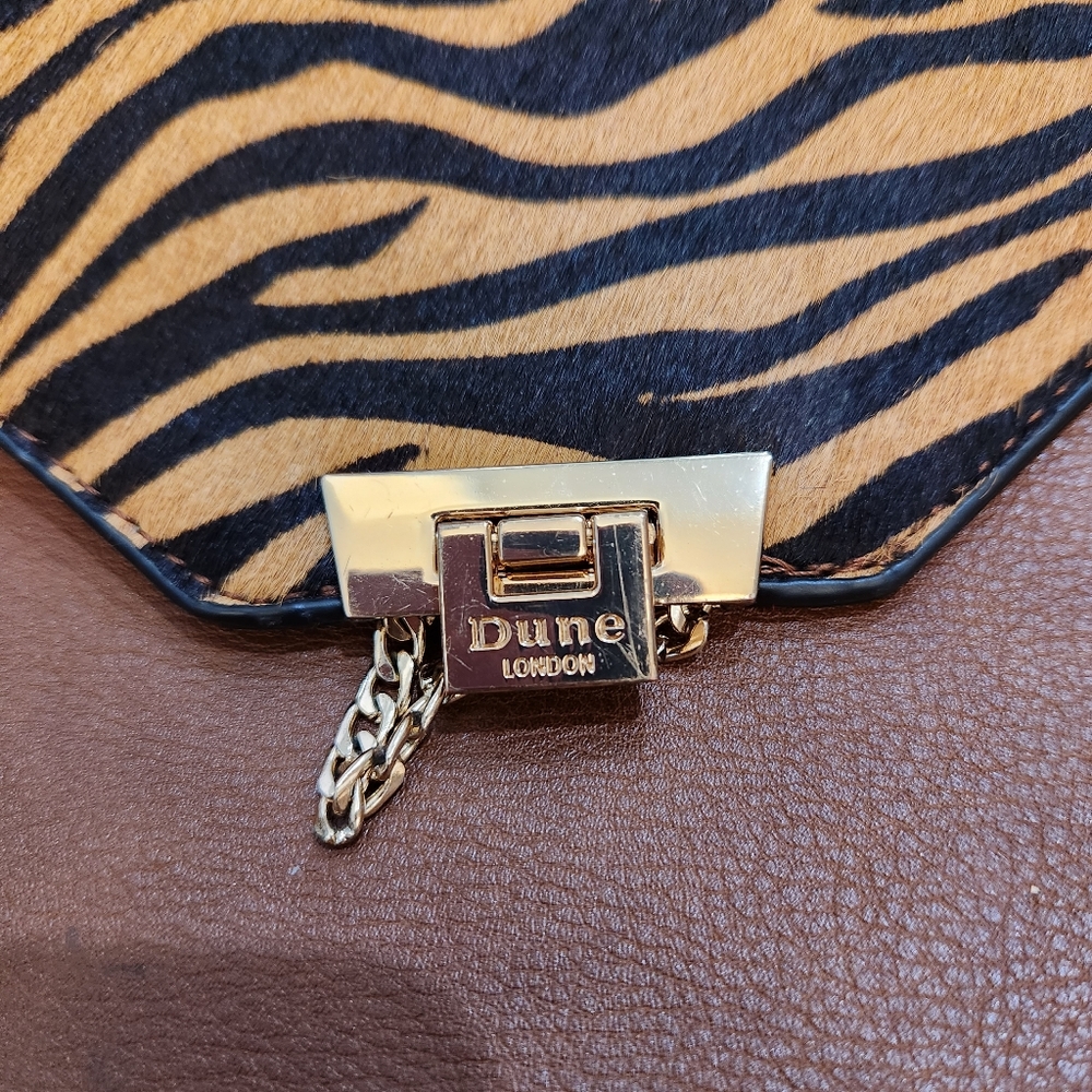 Dune London Calf Hair/Leather Bucket Bag/Backpack - Picture 2 of 6